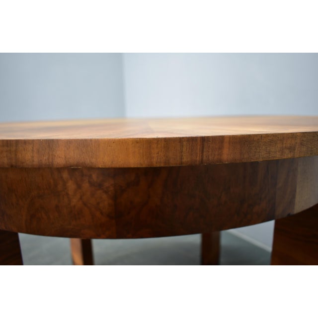 Art Deco Round Table in Wood and Veneer, 1930s For Sale - Image 15 of 18