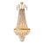 1920s Large Crystal Chandelier Empire Style Monumental Salon Chandelier Restored For Sale