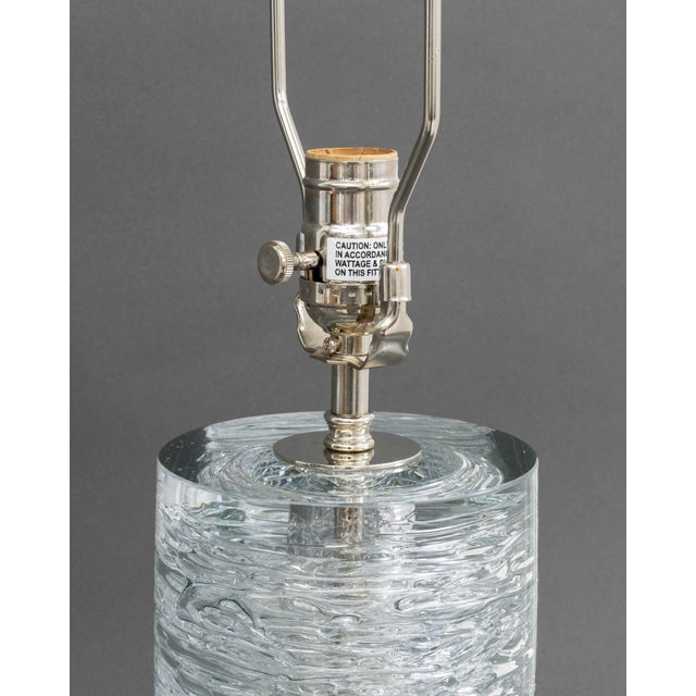 Early 21st Century Vaughan Designs "Rutland" Glass Column Lamps, Pair For Sale - Image 5 of 9