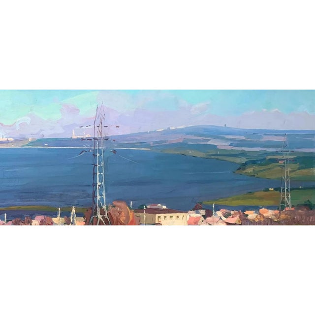 Realism Impressionist River Landscape Oil Painting, 1970s For Sale - Image 3 of 6