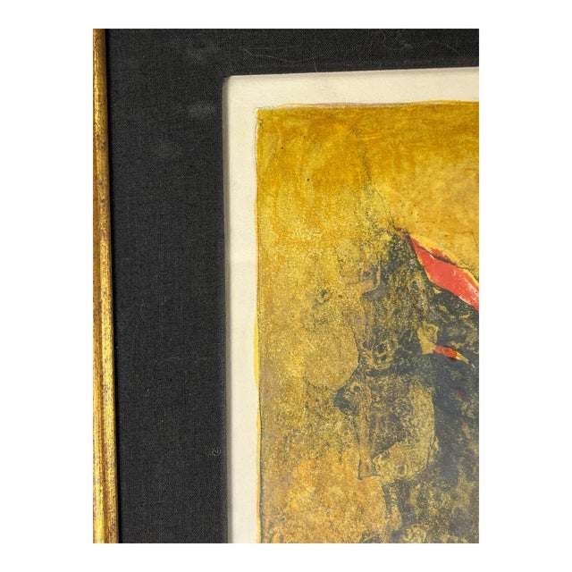 Abstract Vintage Hoi Lebadang Large Abstract Lithograph Pencil Signed For Sale - Image 3 of 12