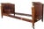 Antique French Empire Burl Veneered Style Daybed For Sale