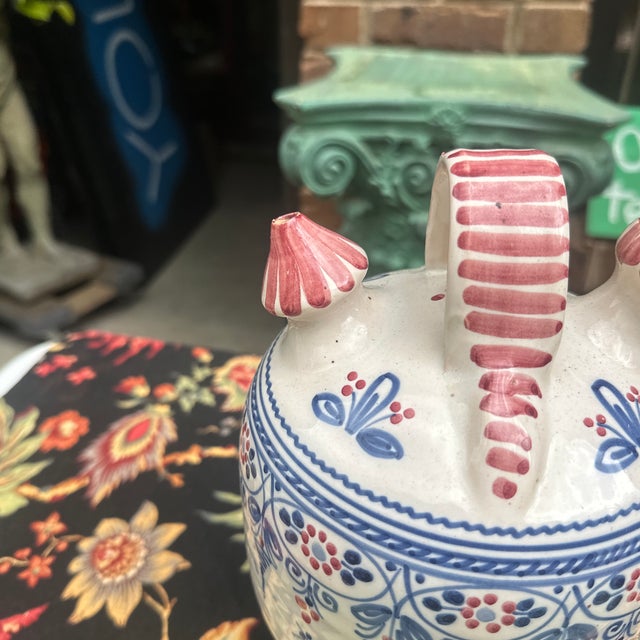 Up for consideration is a beautiful Portuguese ceramic painted vase. This would look lovely in your home and it is a great...