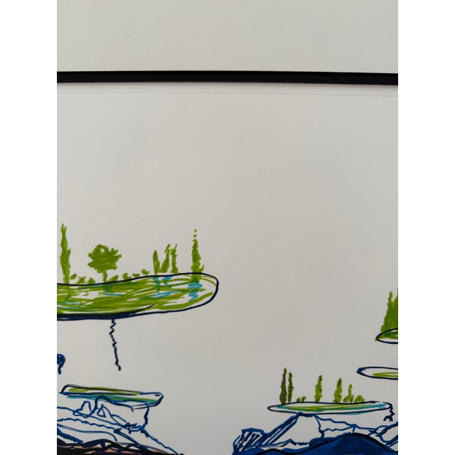 Surrealism Late 20th Century Large Surrealist, Figural Landscape Print Numbered Edition, 159/250 After Salvador Dali For Sale - Image 3 of 5