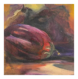 'Eggplant in Fuchsia' by Kathy Crow, 1975