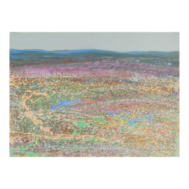 1988 “Blue Ridge” Abstract Acrylic Landscape by Harry Hilson For Sale