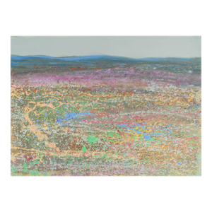 1988 “Blue Ridge” Abstract Acrylic Landscape by Harry Hilson