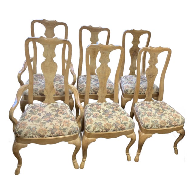 Late 20th Century Chippendale Dining Chairs- Set of 6 For Sale
