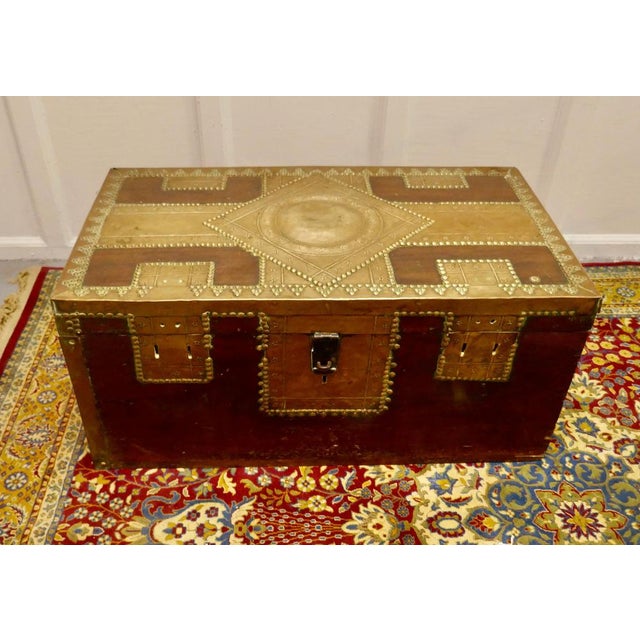 Antique Zanzibar Chest, 1850 For Sale - Image 3 of 7