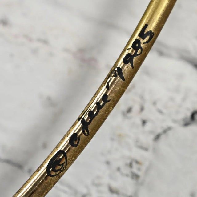 Curtis Jere C Jere Brass Plated Bird Flock of Seagulls Wall Sculpture Signed Dated 1985 For Sale - Image 4 of 13