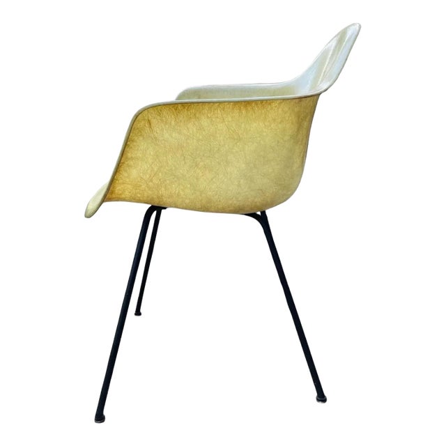 1950s Eames 1st Generation Rope Edge Shell Armchair by