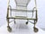 Black Streamline Bar Trolley in Brass and Glass, 1950s For Sale - Image 8 of 18