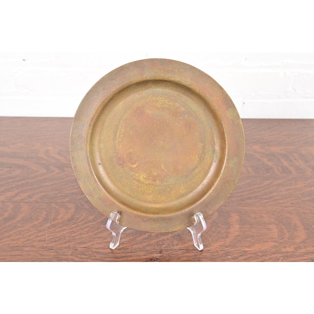 Tiffany Studios New York Bronze Charger Plate or Tray For Sale - Image 11 of 11