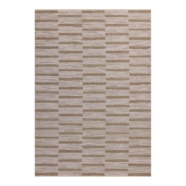 Amber Lewis x Loloi Cali Ivory / Tobacco 9'-6" x 13' Area Rug For Sale