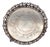 Brazilian Alpaca Silverplate Rococo Salon Tray With Pierced Gallery — Footed 10" For Sale