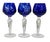 Blue Set of Twelve Bohemian Crystal Cordial Glasses For Sale - Image 8 of 12
