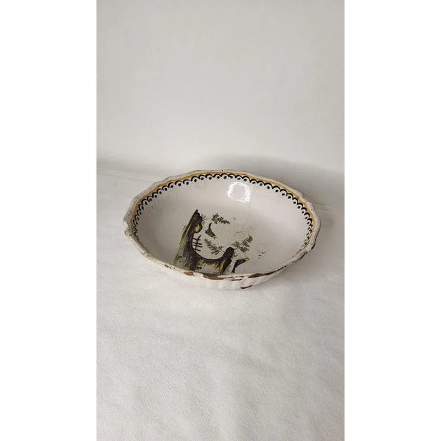 18th Century Earthenware Salad Bowl from Nevers, France For Sale - Image 5 of 7