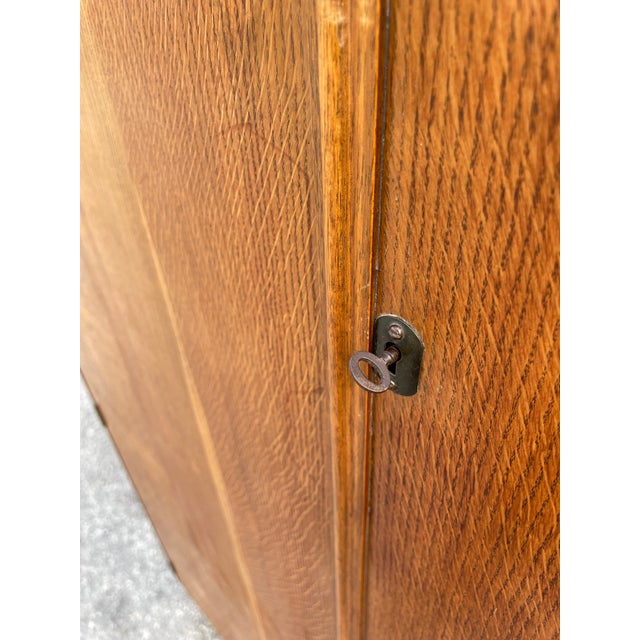 Vintage Austinsuite Oak Double Wardrobe For Sale In Tampa - Image 6 of 13