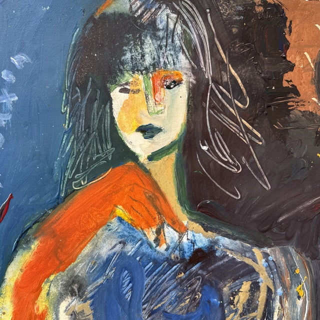 One of kind Ink Wash Mixed Media on Paper Unframed and signed on the front Phil Saxon Art at The Jennifer Balcos Gallery...