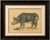 Indian Rhinoceros (Rhinoceros unicornis), Brodtmann Natural History Print, 1816 This original hand-colored lithograph...
