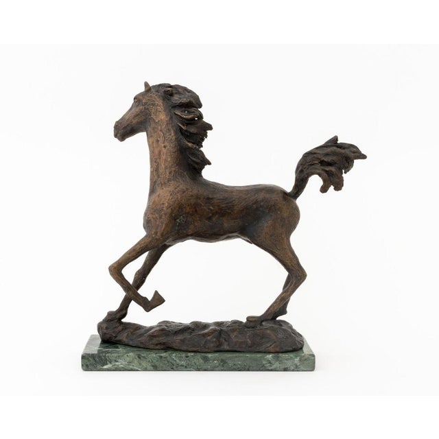 Metal Tanya Poust Horse Patinated Bronze Sculpture, 1969 For Sale - Image 7 of 9