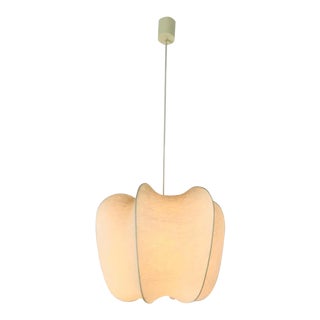 Rare Mid-Century Modern Cocoon Pendant Light, 1960s, Italy For Sale