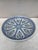 19th Century French blue & white faience dinner plate signed "Francois" Sarreguemines.