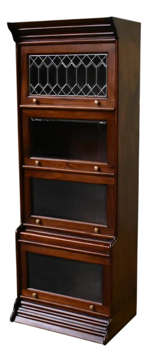 Legacy 4 Stack Barrister Bookcase - Brown Walnut