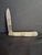 1910s Rare Antique Mother of Pearl Folding Challah Knife Karlsbad Judaica Jerusalem Temple Engraved For Sale - Image 5 of 18