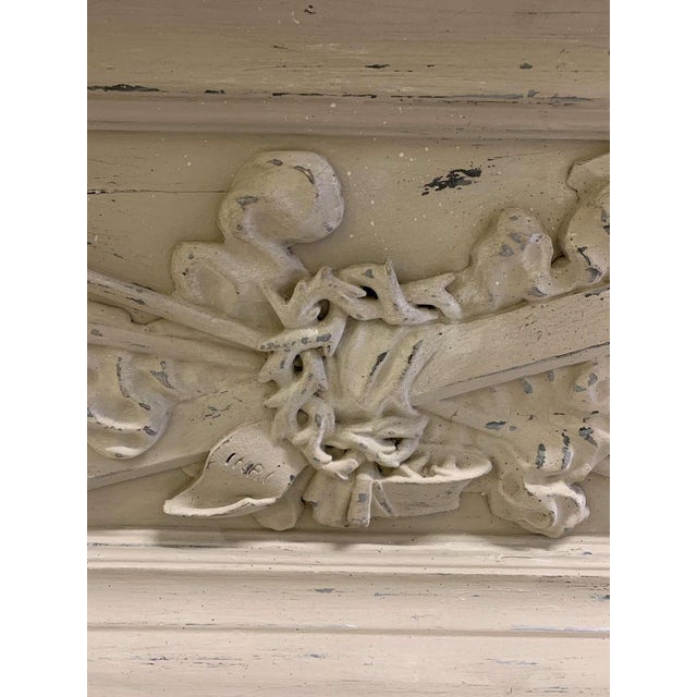 Painted Sarcophagus Panel with Bee Decoration, 1800s For Sale - Image 12 of 18