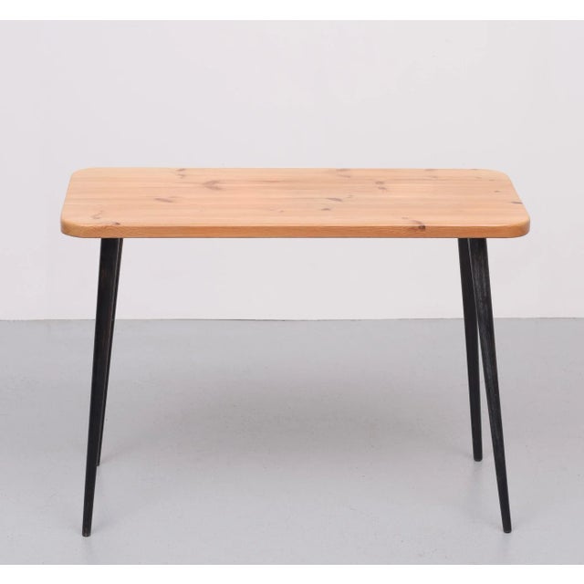 Wood Vintage Pine Side Table, 1960s For Sale - Image 7 of 8