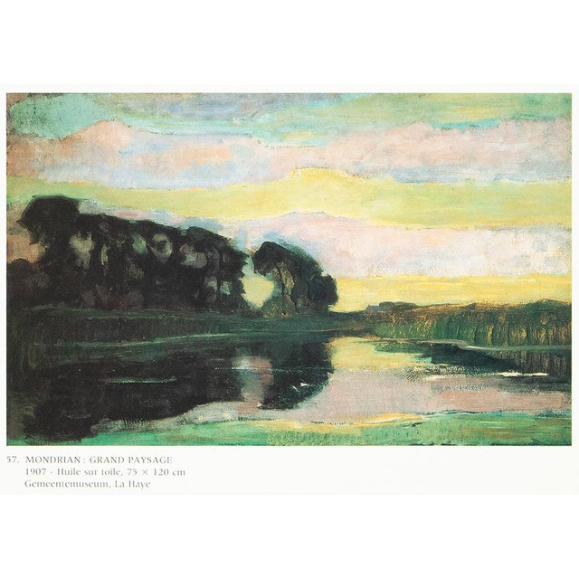 Piet Mondrian 1991 After Piet Mondrian "Mill on the Gein", Full-Color Parisian Print For Sale - Image 4 of 8