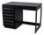 Mid-20th Century MCM Desk by Sligh Furniture Cross Country Line With Black Painted Frame For Sale