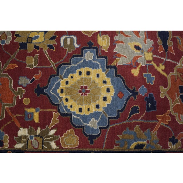 Obeetee Colonial Williamsburg Approx. 8x11 Vase Pattern Oriental Rug For Sale In Philadelphia - Image 6 of 11