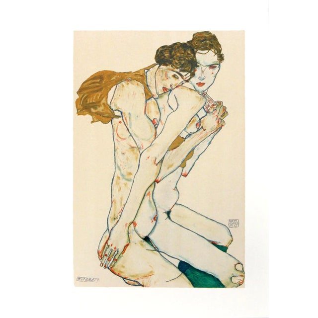 Artist: Egon Schiele Country: Austria Title: Friendship Medium: Offset – 17 Paper: Heavy paper 16 x 12 inch Published: by...