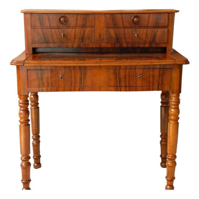 French Desk with Castle, 1860 For Sale