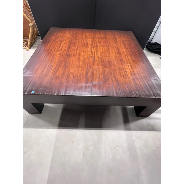 Contemporary Wyeth Style Bamboo Coffee Table For Sale - Image 3 of 11