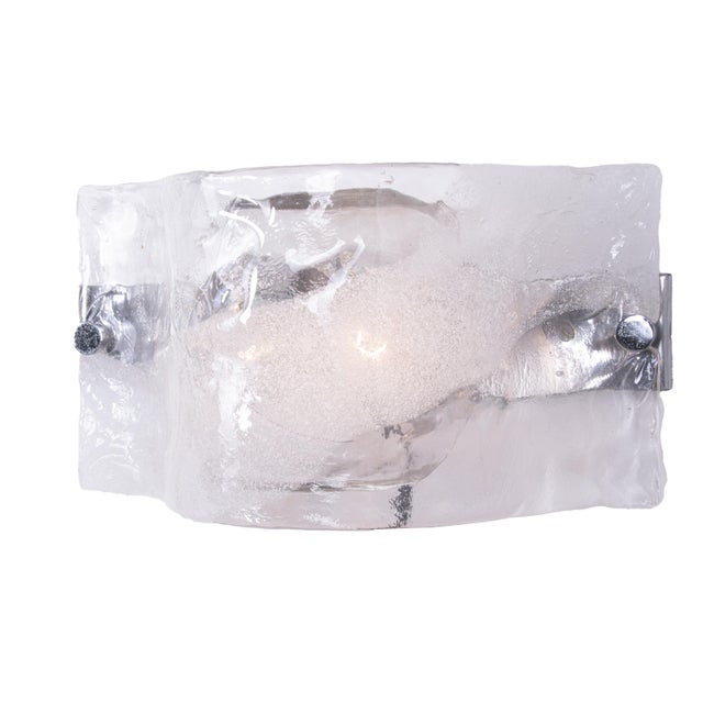 Large Murano Glass Wall Sconce from Mazzega, 1960s For Sale - Image 11 of 18