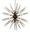 Sputnik Light with 51 Clear Glass from Justfurnituress SRL For Sale