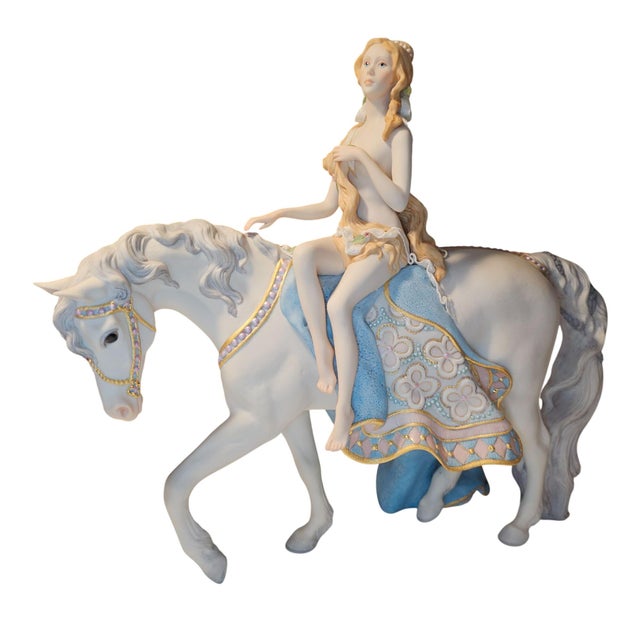 Cybis Porcelain Lady Godiva Riding Horse Figurine by Lynn Klockner Brown Le 200 For Sale - Image 13 of 14