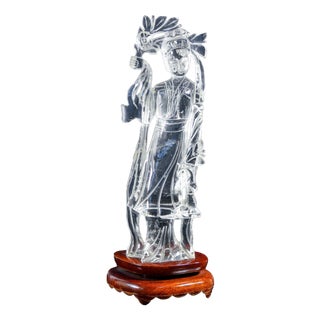 Rock Crystal Guanyin Sculpture For Sale