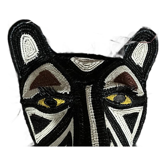 Black & Ivory Cat Embera Mask For Sale
