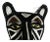 Black & Ivory Cat Embera Mask For Sale