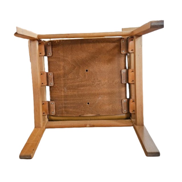 1960s Vintage Danish Oak Lounge Chairs in Cognac Leather by Kurt Østervig, 1960s, Set of 4 For Sale - Image 5 of 7