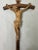 Wood 1970s Share Large Vintage Hand Carved Wood Religious Jesus Crucified Cross Sculpture God For Sale - Image 7 of 16
