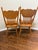 Vintage Carved Solid Oak Pressed-Back Dining Chairs – Captain & Side Chair Pair For Sale - Image 4 of 9