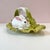A stunning large vintage majolica double bunny rabbit and lettuce leaf lidded centerpiece platter. Made in Portugal by...