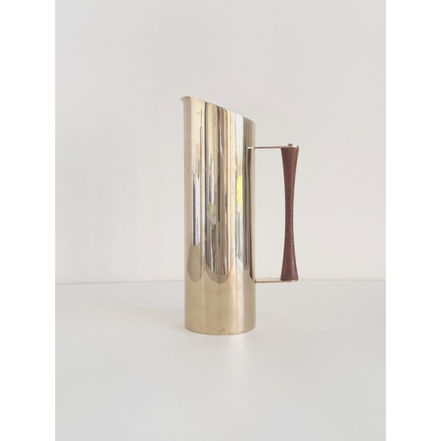 1950s 1950s Mid-Century Modern Italian Brass and Teak Cocktail Set For Sale - Image 5 of 8