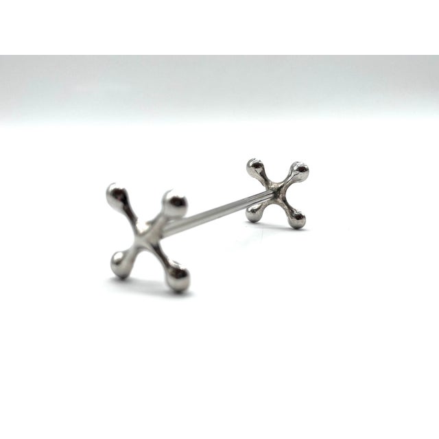 Vintage Space Age Silver-Plated Knife Rest Jacks from WMF, 1960s, Set of 6 For Sale - Image 17 of 18