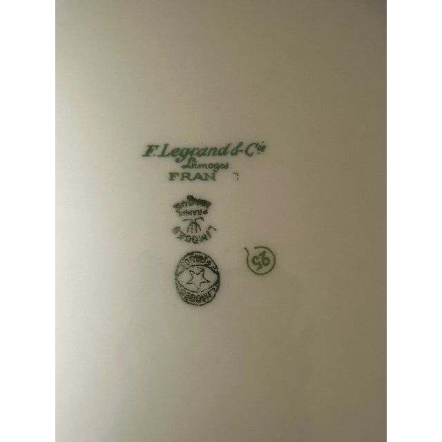 Art Deco Porcelain Dishes from F. Legrand & Cie, 1930s, Set of 2 For Sale - Image 12 of 13